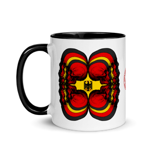 Skull World German Flag Mug with Color 11oz - SkySkull Art