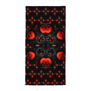 X Skull X  Simple Dark Summer Fun Beach Towel - SkySkull Art