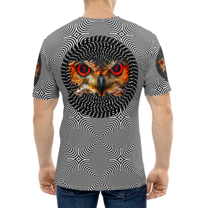 Owl Eyes See Skull  Extra Hypnotic Style  AOP T-shirt - SkySkull Art