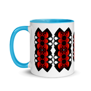 X Skulls Spine Mug with Color 11oz - SkySkull Art