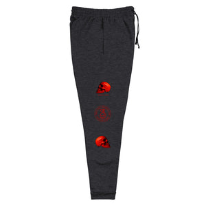 Rosso Corsa Edition Printed on both legs.,Unisex Joggers - SkySkull Art