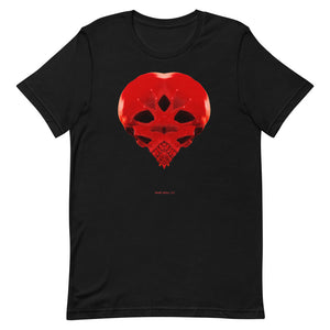 Heart Skull 737 Printed on Front + Back Logo, Unisex - SkySkull Art