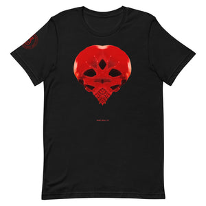 Heart Skull 737 Printed on Front, Back + Right Sleeve ,Unisex - SkySkull Art