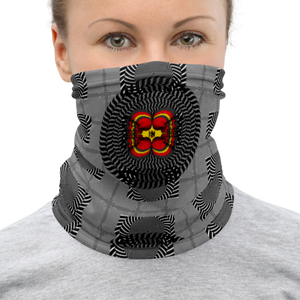 Hypnotic Skull German Flag Neck Gaiter - SkySkull Art