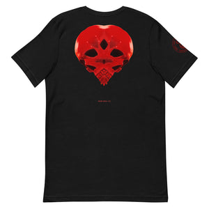 Heart Skull 737 Printed on Front, Back + Right Sleeve ,Unisex - SkySkull Art