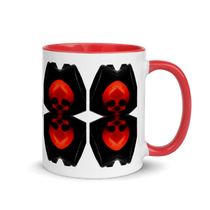 Up Down We Are Skulls Mug with Color 11oz - SkySkull Art