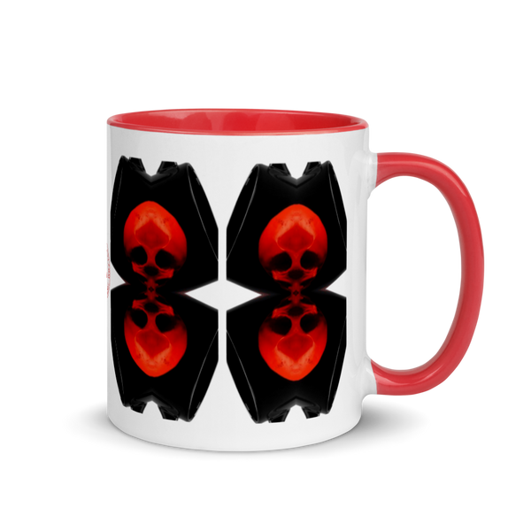 Up Down We Are Skulls Mug with Color 11oz - SkySkull Art