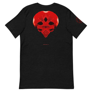 Heart Skull 737 Printed on Front, Back + Right Sleeve ,Unisex - SkySkull Art