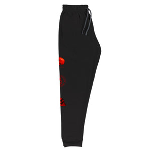 Rosso Corsa Edition Printed on both legs.,Unisex Joggers - SkySkull Art