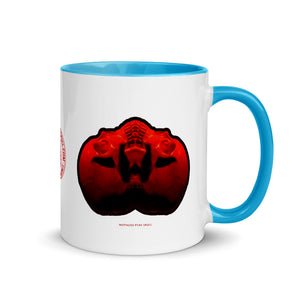 Mothoro Peak Skull Mug with Color 11oz - SkySkull Art