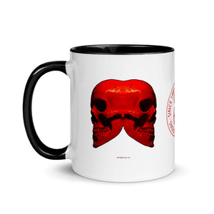 Left Right Skull 333 Mug with Color - SkySkull Art