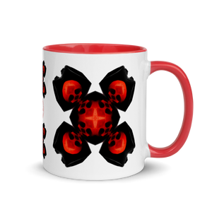 X Skulls Simple Mug with Color 11oz - SkySkull Art