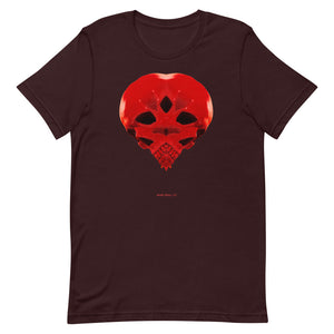 Heart Skull 737 Printed on Front + Back Logo, Unisex - SkySkull Art