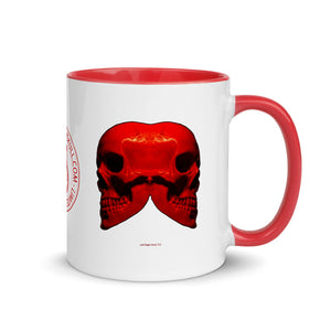 Left Right Skull 333 Mug with Color - SkySkull Art