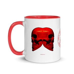 Left Right Skull 333 Mug with Color - SkySkull Art