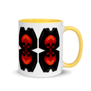 Up Down We Are Skulls Mug with Color 11oz - SkySkull Art