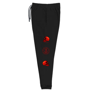 Rosso Corsa Edition Printed on both legs.,Unisex Joggers - SkySkull Art