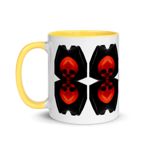 Up Down We Are Skulls Mug with Color 11oz - SkySkull Art