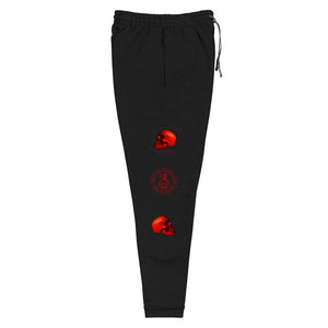 Rosso Corsa Edition Printed on both legs.,Unisex Joggers - SkySkull Art