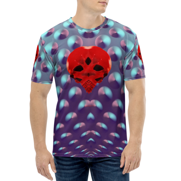 Super Heart Protector Dot  AOP T-shirt - SkySkull Art