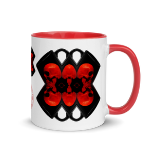 X Skull Bells Mug with Color 11oz - SkySkull Art