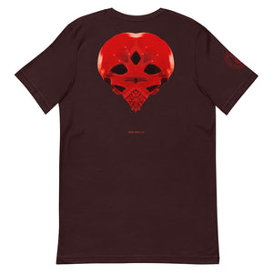 Heart Skull 737 Printed on Front, Back + Right Sleeve ,Unisex - SkySkull Art