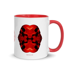 Quadruple Skull Cluster Mug with Color 11oz - SkySkull Art