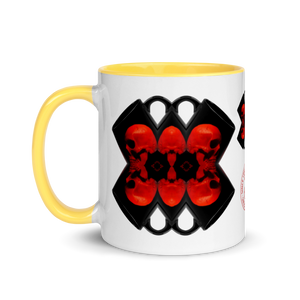 X Skull Bells Mug with Color 11oz - SkySkull Art